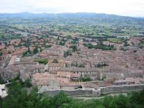 Tuscan towns and countryside scenes in late spring